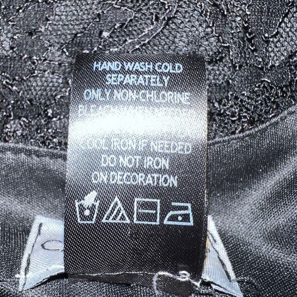 Catherines Womens Lace Tank Size 24W Black Sleeveless Loose Flowy Whimsigoth - Picture 6 of 6